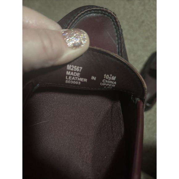 Rockport Penny Loafers Men's 10.5 M Cordovan Burgundy Dress Shoes Preppy - Picture 6 of 7